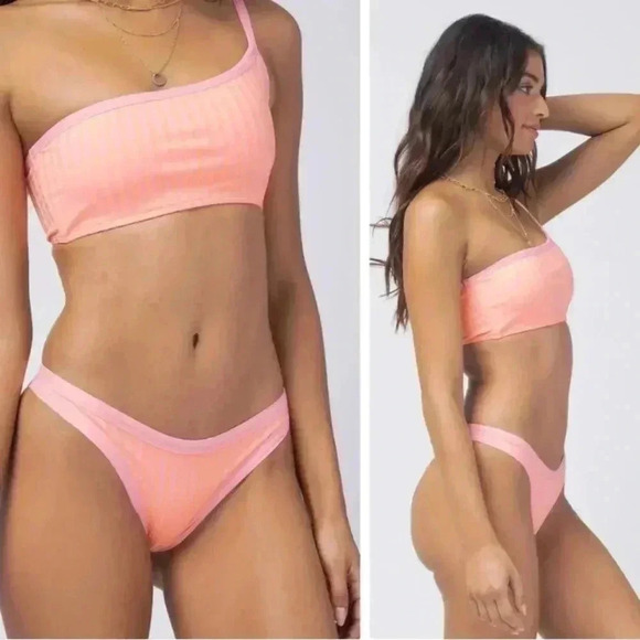 L*space x Revolve axel top and foley bitsy bottom size xs pink/ orange - Picture 1 of 6